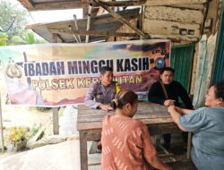 Polsek Kerumutan Gelar Minggu Kasih di Pelalawan, Ajak Jemaat Jaga Toleransi Beragama