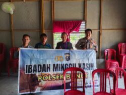 Polsek Bunut Gelar Minggu Kasih di GPDI Desa Merbau, Imbau Warga Waspada Hoaks