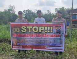 Cegah Karhutla, Polsek Pangkalan Kerinci Patroli dan Edukasi Warga