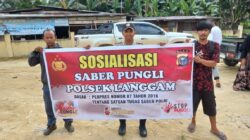 Polsek Langgam Sosialisasikan Saber Pungli ke Masyarakat dan Petugas Pelayanan