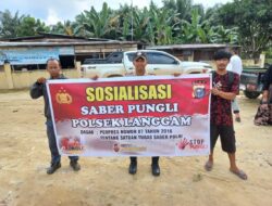 Polsek Langgam Sosialisasikan Saber Pungli ke Masyarakat dan Petugas Pelayanan