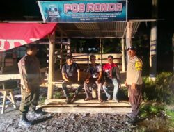 Polsek Langgam Cek Pos Kamling untuk Antisipasi Premanisme dan Balap Liar