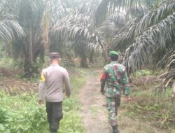 Polsek Langgam dan Koramil 09 Jalin Sinergitas, Jaga Kamtibmas Tetap Kondusif