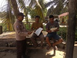 Bhabinkamtibmas Langgam Sambangi Warga, Sampaikan Himbauan Kamtibmas