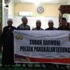Subuh Harmoni di Masjid Al-Ansor, Polsek Pangkalan Lesung Sampaikan Himbauan Keamanan