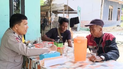 Bhabinkamtibmas Polsek Bunut Bagikan Maklumat Kapolda Riau, Perkuat Cooling System