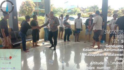 Soal Pabrik Belum Beroperasi, Kapolsek Kerumutan Mediasi Pemuda dan PT Sari Lembah Subur