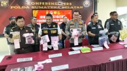 Polda Sumsel Ungkap 17 Kasus Narkoba Januari 2026, Sita 2 Kg Sabu dan Ratusan Cartridge Etomidate