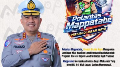 Ditlantas Polda Sulsel Akan Launching “Polantas Mappatabe”, Presisi Berbasis Kearifan Lokal