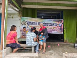 Minggu Kasih Polsek Kerumutan, Polisi Sampaikan Pesan Kamtibmas ke Jemaat Katolik