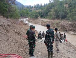Dandim 0106/Aceh Tengah Tinjau Pembangunan Jembatan Gantung di Kecamatan Linge