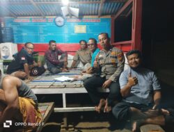 Jaga Kamtibmas Tetap Kondusif, Polisi Turun Langsung Cek Pos Kamling di Kerumutan