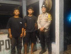 Polisi Cek Pos Kamling di Langgam, Warga Diajak Aktif Jaga Kamtibmas