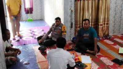 Cooling System Kamtibmas, Bhabinkamtibmas Polsek Bunut Sambangi Warga Dua Desa