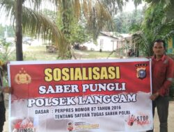 Polsek Langgam Gelar Sosialisasi Saber Pungli, Ajak Warga Tolak Praktik Pungutan Liar
