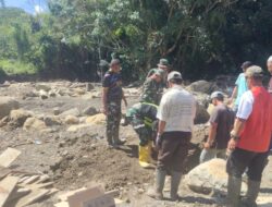 TNI–Rakyat Bergerak Nyata, Jembatan Gantung Burlah Dikebut hingga 44 Persen