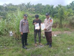 Polisi Edukasi Warga Teluk Dalam Soal Larangan Bakar Hutan dan Lahan