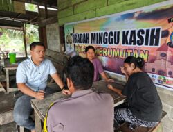 Lewat Program Minggu Kasih, Polsek Kerumutan Perkuat Toleransi Antarumat Beragama