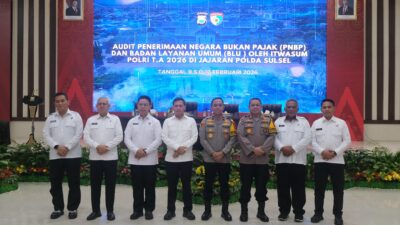Wakapolda Sulsel Buka Audit PNBP dan BLU oleh Itwasum Polri T.A. 2026