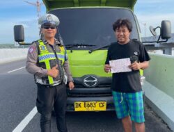 Patroli Satgas Ops Keselamatan, Tindak Tegas Sopir Truk Pelanggar Aturan