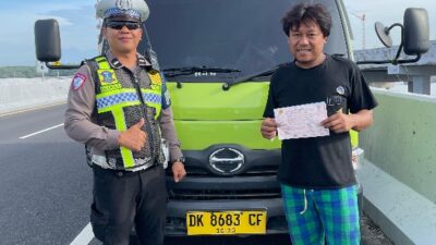 Patroli Satgas Ops Keselamatan, Tindak Tegas Sopir Truk Pelanggar Aturan