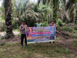 Polisi Gencar Edukasi Bahaya Karhutla di Pangkalan Lesung