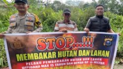 Edukasi Warga Cegah Karhutla, Polsek Teluk Meranti Sebar Maklumat Kapolda Riau