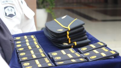 Lapas Kelas II A Sidoarjo Melaksanakan Giat Apel Kenaikan Pangkat