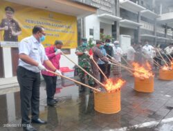 TNI dan Wali Kota Denpasar Saksi Pemusnahan Barang Bukti Transparan oleh Kejaksaan Negeri