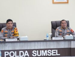 Wakapolda Sumsel Ikuti Rapim Polri TA 2026 Secara Daring di Gedung Presisi