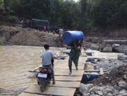 Kodim 0106/Aceh Tengah Bersama Relawan Salurkan Bantuan Logistik Ke Kemukiman Jamat