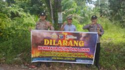 Polsek Pangkalan Kuras Sosialisasikan Pencegahan Karhutla, Ajak Warga Tidak Bakar Lahan