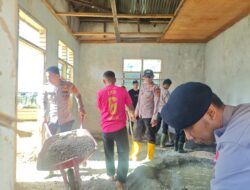 Polri di Aceh Tengah Gotong Royong di Tiga Titik, Percepat Pemulihan Fasilitas Umum Jelang Ramadhan