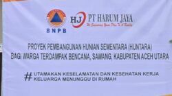 Hanya 14 Hari, PT. Harum Jaya Tuntaskan Huntara Babah Krueng: Warga Siap Sambut Ramadhan dengan Tenang