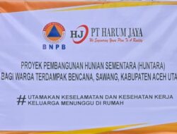 Hanya 14 Hari, PT. Harum Jaya Tuntaskan Huntara Babah Krueng: Warga Siap Sambut Ramadhan dengan Tenang