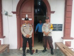 Pastikan Situasi Kondusif, Polisi Patroli Gereja di Ukui Saat Ibadah Minggu