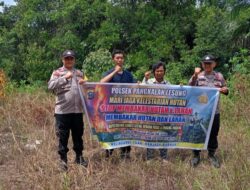 Polisi Gencarkan Sosialisasi Larangan Bakar Lahan di Wilayah Rawan Karhutla
