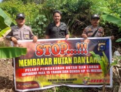 Polisi Sosialisasikan Larangan Bakar Lahan untuk Cegah Karhutla