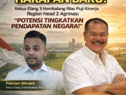 Kepemimpinan Baru, Harapan Baru! Ketua Elang 3 Hambalang Riau Puji Kinerja Region Head 2 Agrinas: “Potensi Tingkatkan Pendapatan Negara!”