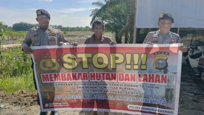 Titik Api Nihil, Polsek Pangkalan Kerinci Patroli Daerah Rawan Karhutla