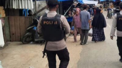 Patroli Pasar, Polisi Pastikan Aktivitas Jual Beli Aman dan Kondusif
