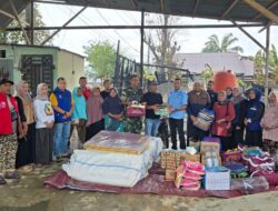 Penyaluran bantuan masa panik Pemko Langsa kepada Korban Kebakaran di Gampong Blang