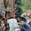 Progres Pembangunan Jembatan Gantung Burni Bius Capai 50,6 Persen, TNI dan Warga Gotong Royong