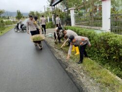 Polres Aceh Tengah dan BKO Brimob Kurve Dua Fasilitas Pendidikan di Jagong Jeget dan Ketol