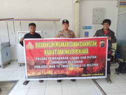 Polisi Sosialisasikan Larangan Membakar Hutan dan Lahan di Desa Segati