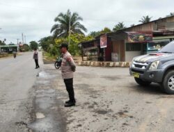 Polisi Pangkalan Lesung Cegah Laka dan Pelanggaran di Jalan Lintas Timur