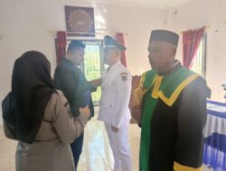 Camat Langsa Barat Lantik Pj Geuchik Sungai Pauh Pusaka