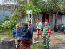 Perbekel Made Gede Wijaya dan Danramil Denpasar Barat Turun Langsung Tinjau Dampak Banjir di Tukad Buana Tahap V
