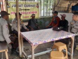 Jumat Curhat Polsek Kuala Kampar, Tekan Potensi Gangguan Keamanan Lingkungan