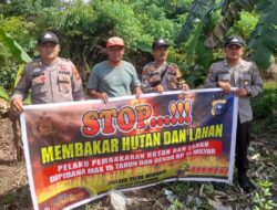 Polsek Teluk Meranti Sosialisasikan Maklumat Kapolda Riau dan Himbau Pencegahan Karhutla